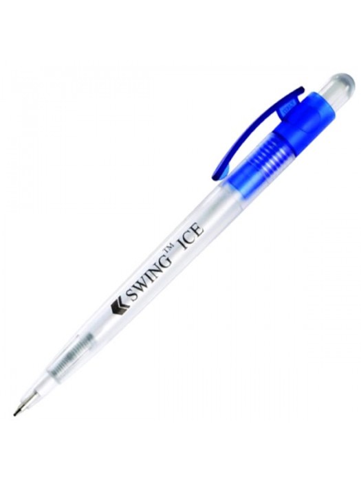 Plastic Pen Swing Ice Retractable Penswith ink colour Blue